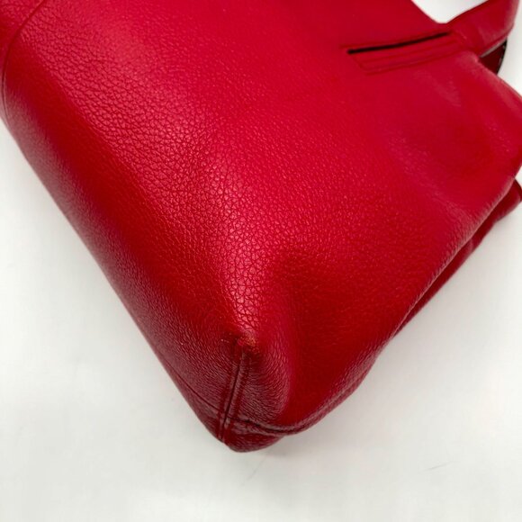 Kate Spade Red Pebbled Leather Dominique Satchel Bag - Picture 8 of 10